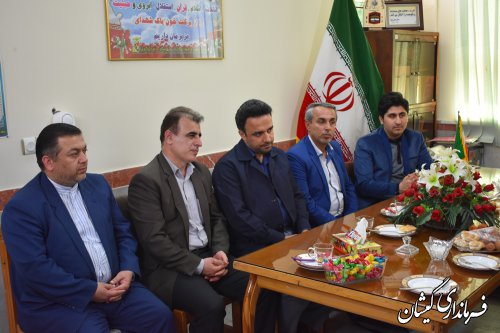 بازدید معاون فرماندارگمیشان از بنیاد شهیدوامورایثارگران شهرستان