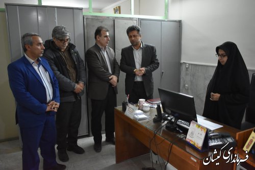 بازدید معاون فرماندارگمیشان از بنیاد شهیدوامورایثارگران شهرستان