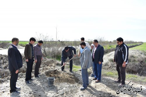 عملیات اجرایی بوستان محلی یک هکتاری گمیش تپه آغاز شد