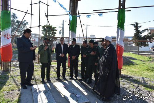 ادای احترام به مقام شامخ شهدای گمنام شهرستان گمیشان