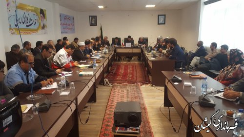 آخرین جلسه شورای اداری شهرستان گمیشان در سال 97برگزار شد