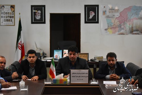 جلسه اضطراری شورای هماهنگی مدیریت بحران شهرستان گمیشان برگزارشد