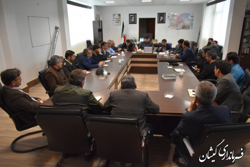 جلسه اضطراری شورای هماهنگی مدیریت بحران شهرستان گمیشان برگزارشد