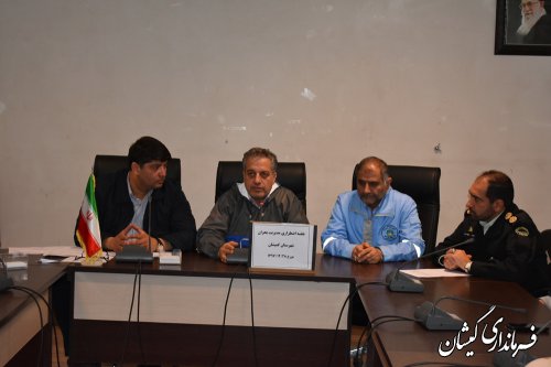 برگزاری جلسه اضطراری هماهنگی مدیریت بحران شهرستان