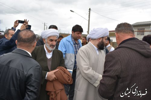 نماینده مقام معظم رهبری از داخل شهرگمیش تپه بازدید کرد