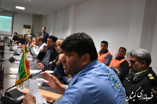 جلسه شورای هماهنگی مدیریت بحران استان برگزار شد