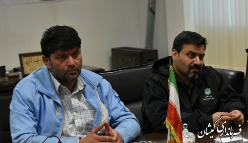 جلسه بررسی وضعیت هدایت آبهای ورودی به مرکزشهرستان برگزارشد