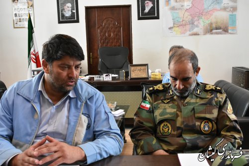 فرماندار گمیشان حضور تجهیزات بیشتر ارتش در شهرستان را خواستار شد