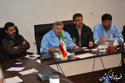 جلسه شورای هماهنگی مدیریت بحران استان درگمیشان برگزار شد