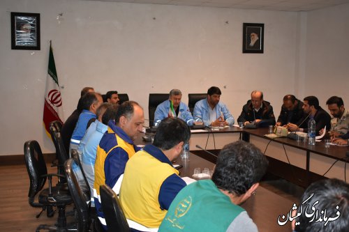 جلسه شورای هماهنگی مدیریت بحران استان درگمیشان برگزار شد