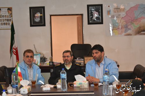 دیدار رییس سازمان وظیفه عمومی ناجا با فرماندار گمیشان