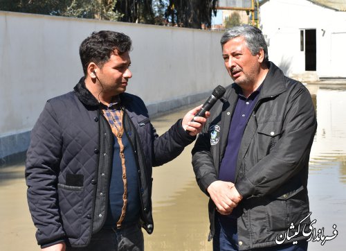 هدایت بهتر آب از گمیشان به سمت دریا با همکاری دستگاه ها در حال انجام است