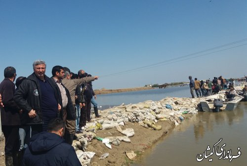 بازدید سرپرست استانداری از سطح مرکز شهرستان گمیشان