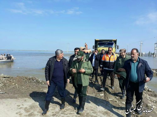 بازدید سرپرست استانداری از سطح مرکز شهرستان گمیشان