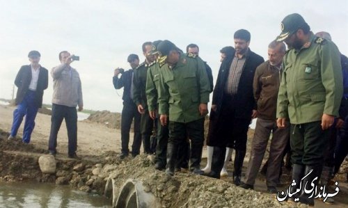 حضور نیروهای مسلح درگمیشان روندخدمات رسانی را تسریع بخشید