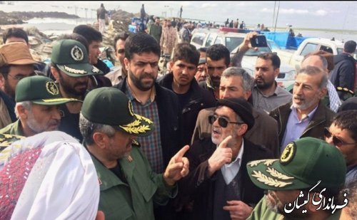 حضور نیروهای مسلح درگمیشان روندخدمات رسانی را تسریع بخشید