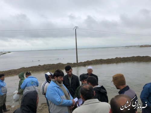 بازدیدفرماندارگمیشان از عملیات اجرایی برقراری مسیردسترسی مرکز شهرستان
