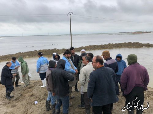 بازدیدفرماندارگمیشان از عملیات اجرایی برقراری مسیردسترسی مرکز شهرستان