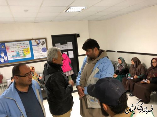 بازدید فرماندار از مراکز خدماتی ودرمانی بسیج جامعه پزشکی مرکز شهرستان