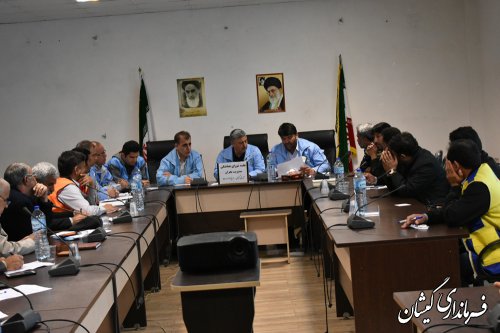 جلسه شورای هماهنگی مدیریت بحران شهرستان گمیشان برگزار شد