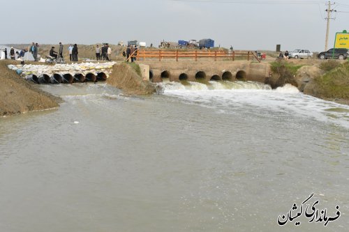 فرماندار گمیشان از کانال محیط بانی بازدید کرد