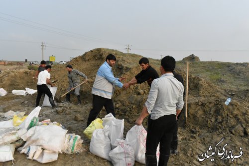 فرماندار گمیشان از کانال محیط بانی بازدید کرد