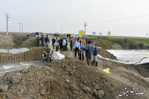فرماندار گمیشان از کانال محیط بانی بازدید کرد