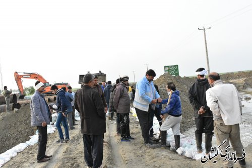 فرماندار گمیشان از کانال محیط بانی بازدید کرد