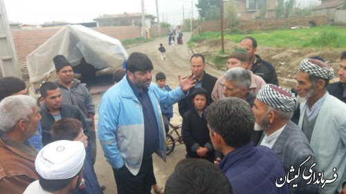 فرماندار گمیشان از چند روستای شهرستان بازدید کرد