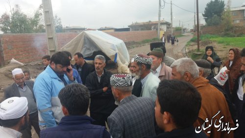 فرماندار گمیشان از چند روستای شهرستان بازدید کرد