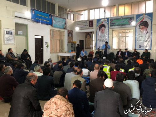 فرماندار ومسئولین گمیشان درناحیه مقاومت بسیج سپاه شهرستان حضور یافتند