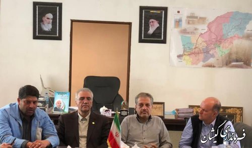 نشست مشترک رئیس کمیساریای عالی پناهندگان سازمان ملل متحدبافرماندارگمیشان
