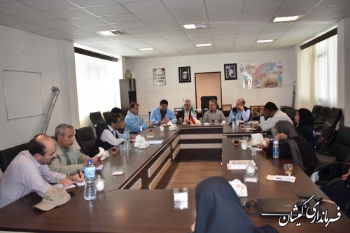 نشست مشترک رئیس کمیساریای عالی پناهندگان سازمان ملل متحدبافرماندارگمیشان