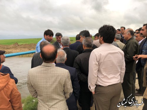 رئیس و اعضای کمیسیون کشاورزی مجلس از شهرستان گمیشان بازدید کردند