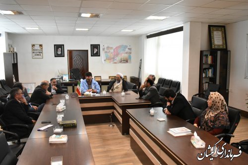 نشست هماهنگی کمیسیون آموزش مجلس با فرماندار گمیشان برگزار شد