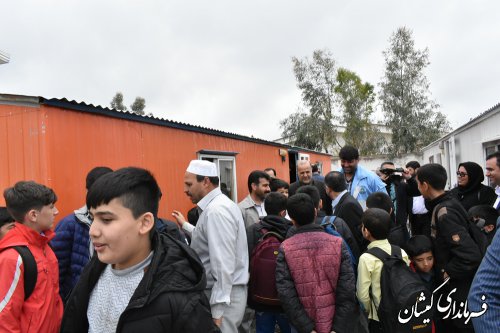 فرماندارگمیشان به همراه کمیسیون آموزش مجلس ازدومدرسه آسیب دیده بازدیدکرد