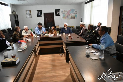 نشست هماهنگی امام جمعه موقت تهران با فرماندار گمیشان
