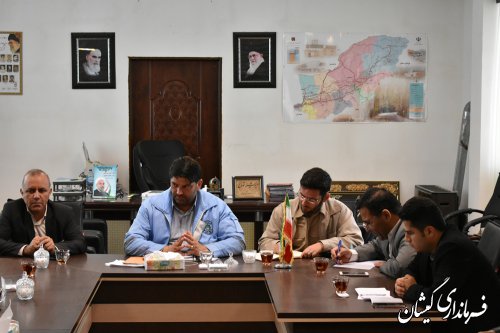 جلسه هماهنگی نمایندگان معاونت روستایی ریاست جمهوری بافرمانداربرگزار شد