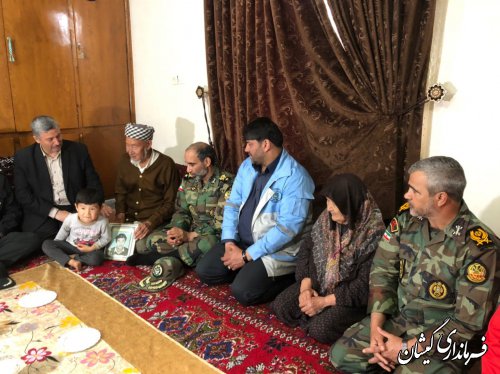 دیدار با خانواده شهید عبدالجبار حورث کلته
