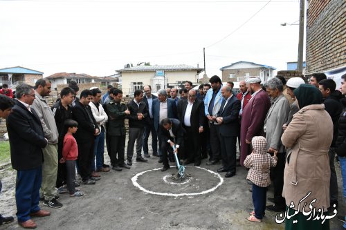 مراسم کلنگ زنی بازسازی نخستین واحدشهری گمیشان برگزارشد