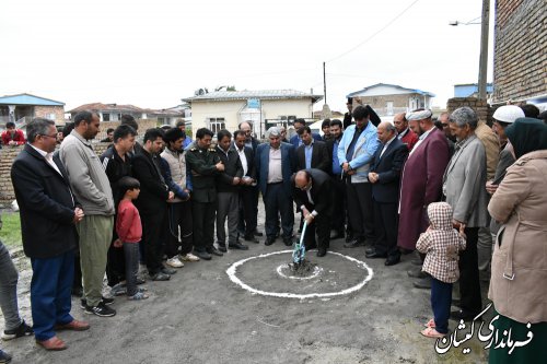 مراسم کلنگ زنی بازسازی نخستین واحدشهری گمیشان برگزارشد