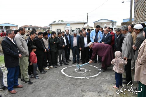 مراسم کلنگ زنی بازسازی نخستین واحدشهری گمیشان برگزارشد