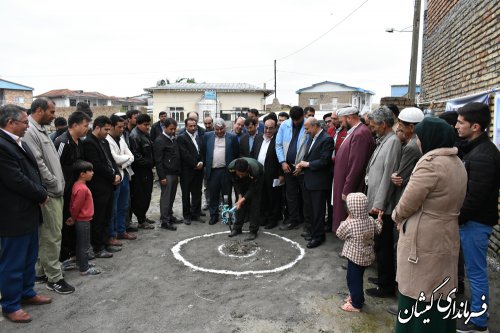 مراسم کلنگ زنی بازسازی نخستین واحدشهری گمیشان برگزارشد