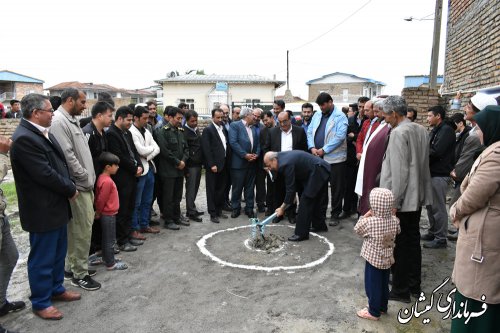 مراسم کلنگ زنی بازسازی نخستین واحدشهری گمیشان برگزارشد