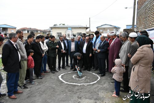 مراسم کلنگ زنی بازسازی نخستین واحدشهری گمیشان برگزارشد