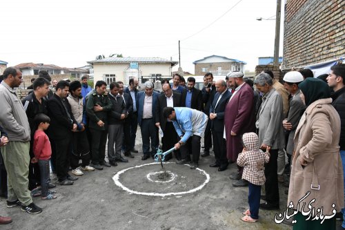 مراسم کلنگ زنی بازسازی نخستین واحدشهری گمیشان برگزارشد