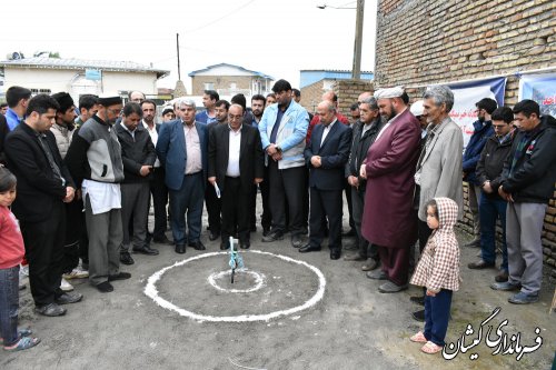 مراسم کلنگ زنی بازسازی نخستین واحدشهری گمیشان برگزارشد