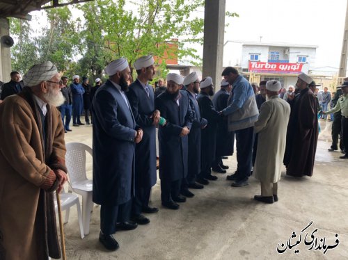 حضور فرماندار گمیشان در مراسم فارغ التحصیلی طلاب حوزه علمیه سیمین شهر