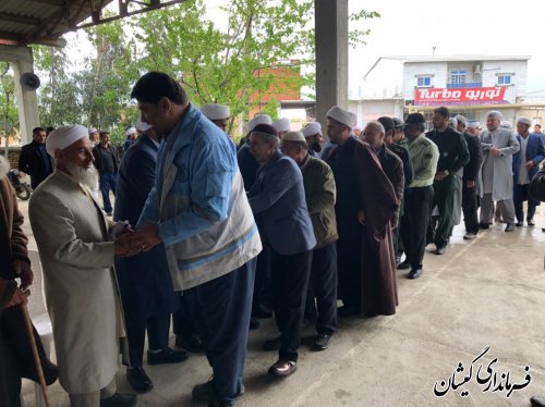 حضور فرماندار گمیشان در مراسم فارغ التحصیلی طلاب حوزه علمیه سیمین شهر