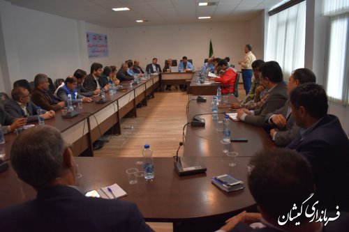 جلسه هماهنگی بازسازی و نوسازی واحدهای مسکونی گمیشان برگزار شد